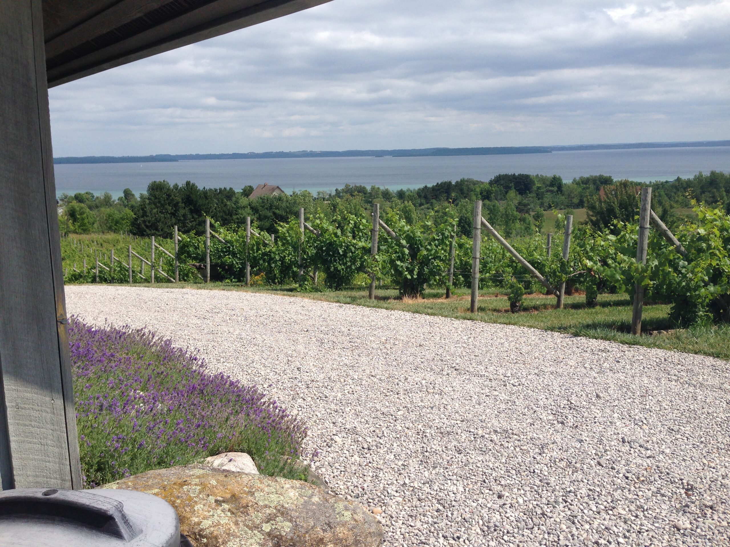 There are so many things to do when visiting Traverse City. Here, a view of the bay from a winery.